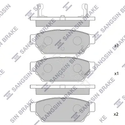 Тормозные колодки Hi-Q SP2105-R