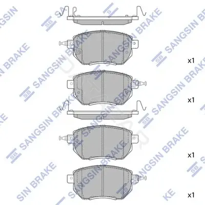 Тормозные колодки Hi-Q SP2107