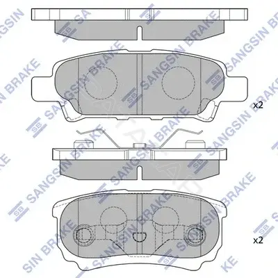 Тормозные колодки Hi-Q SP2111