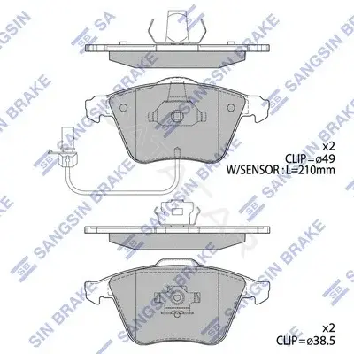 Тормозные колодки Hi-Q SP2112-F