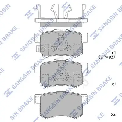 Тормозные колодки Hi-Q SP2116
