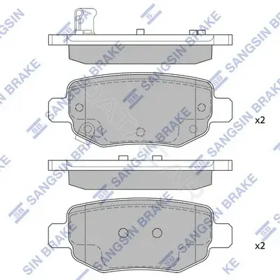 Тормозные колодки Hi-Q SP2126-R