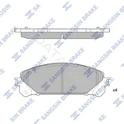 Тормозные колодки Hi-Q SP2137