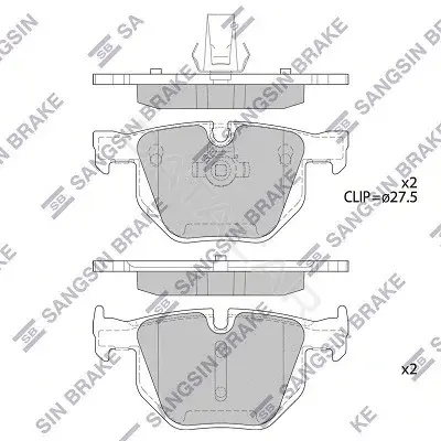 Тормозные колодки Hi-Q SP2158