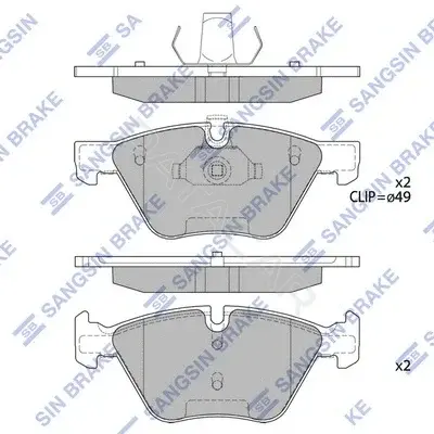Тормозные колодки Hi-Q SP2159