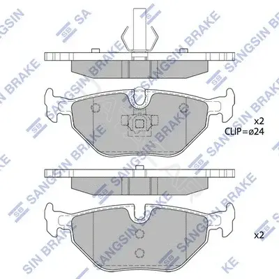 Тормозные колодки Hi-Q SP2162