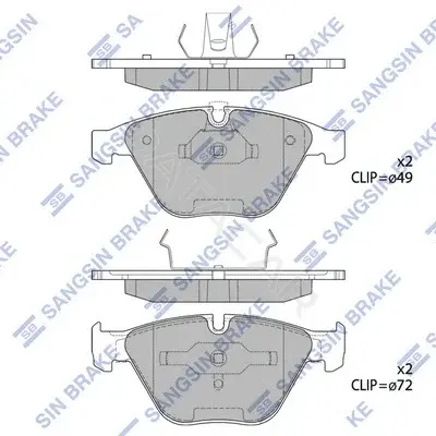 Тормозные колодки Hi-Q SP2163