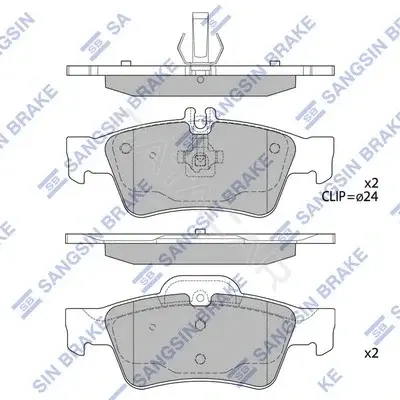 Тормозные колодки Hi-Q SP2209