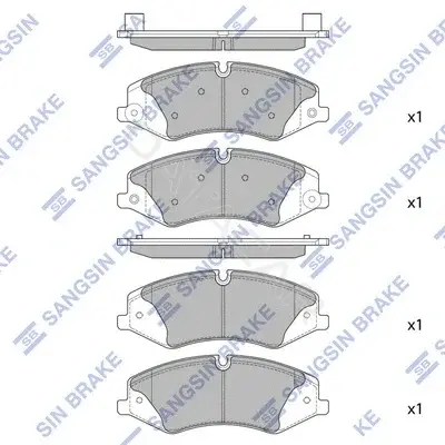 Тормозные колодки Hi-Q SP2238