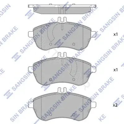 Тормозные колодки Hi-Q SP2284