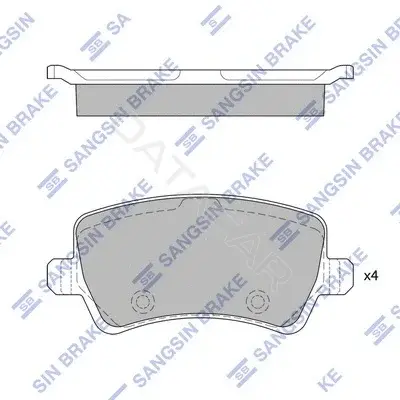Тормозные колодки Hi-Q SP2286