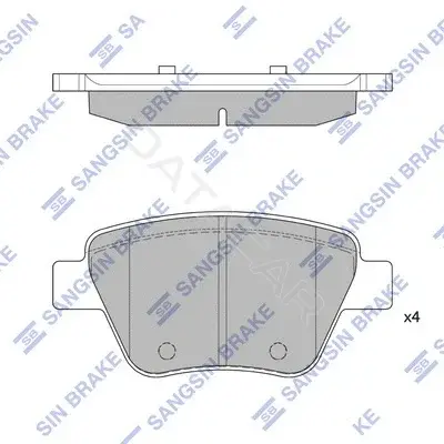 Тормозные колодки Hi-Q SP2314