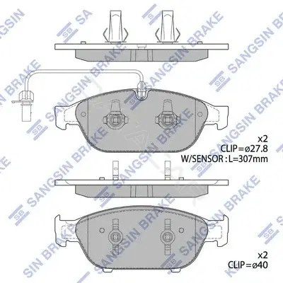 Тормозные колодки Hi-Q SP2316
