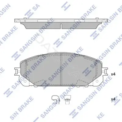 Тормозные колодки Hi-Q SP4008