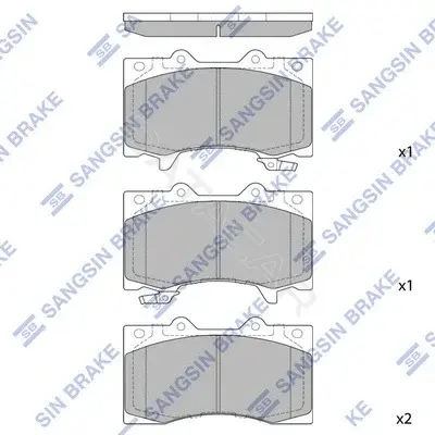Тормозные колодки Hi-Q SP4090
