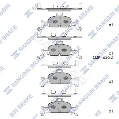 Тормозные колодки Hi-Q SP4111