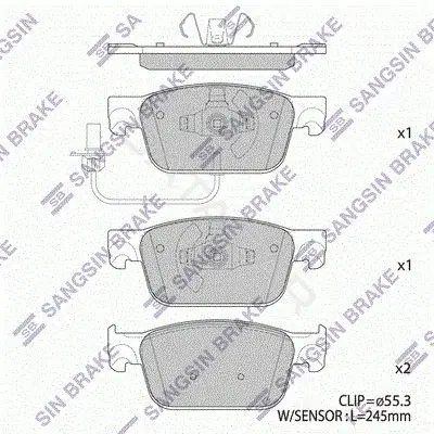 Тормозные колодки Hi-Q SP4134