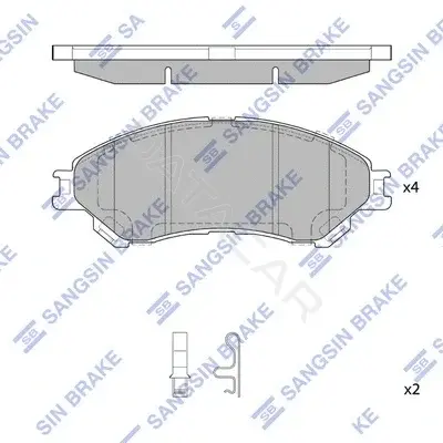 Тормозные колодки Hi-Q SP4212