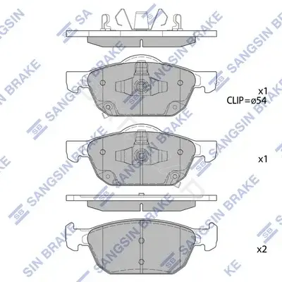 Тормозные колодки Hi-Q SP4365