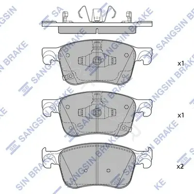 Тормозные колодки Hi-Q SP4444
