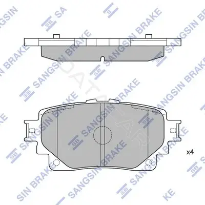 Тормозные колодки Hi-Q SP4449