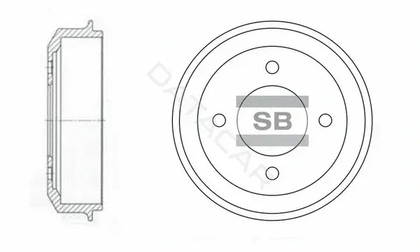 Тормозной барабан Hi-Q SD1003