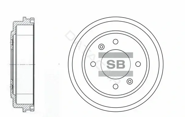 Тормозной барабан Hi-Q SD1039