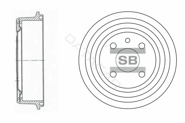 Тормозной барабан Hi-Q SD3034