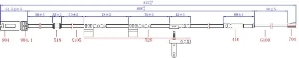 Датчик износа тормозных колодок Hi-Q SWS1400