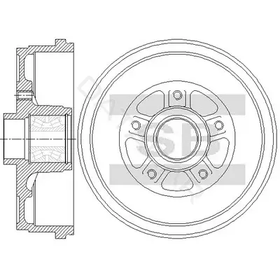 Тормозной барабан Hi-Q SD7107