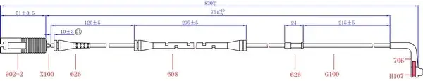 Датчик износа тормозных колодок Hi-Q SWS1200