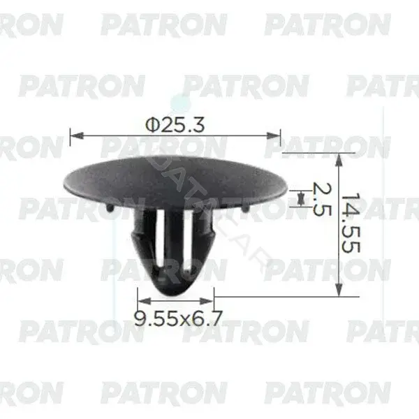 Клипсы, фиксаторы, зажимы PATRON P37-0074A