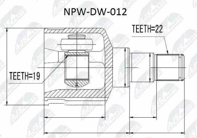 Шрус NTY NPW-DW-012