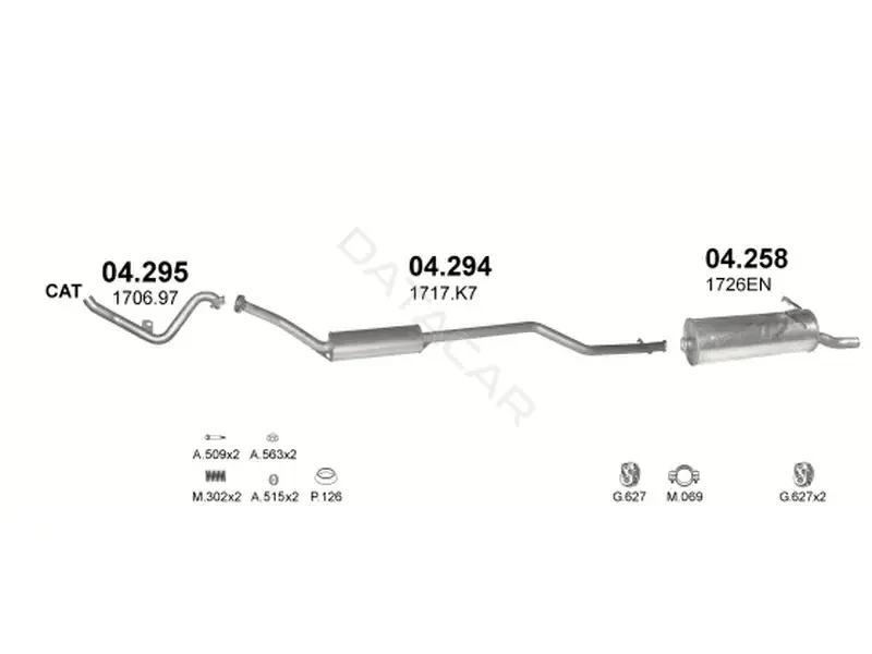Глушитель выхлопных газов POLMOSTROW 04.294
