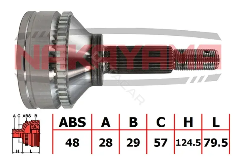Шрус NAKAYAMA NJ2085NY