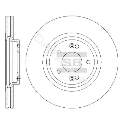 Тормозные диски Hi-Q SD1075