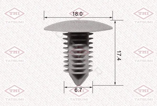 Клипсы, фиксаторы, зажимы TATSUMI TJB1108