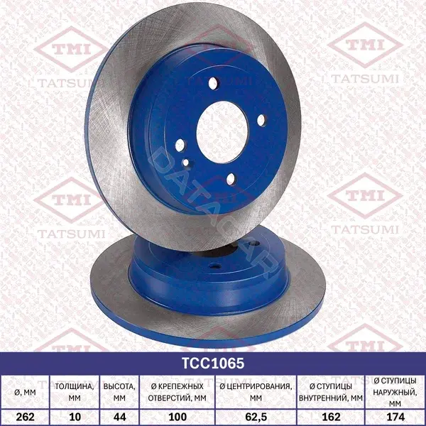 Тормозные диски TATSUMI TCC1065