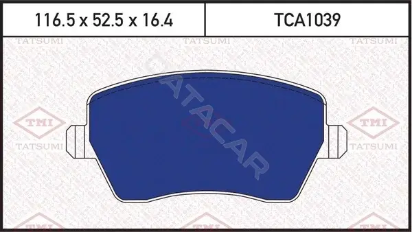 Тормозные колодки TATSUMI TCA1039