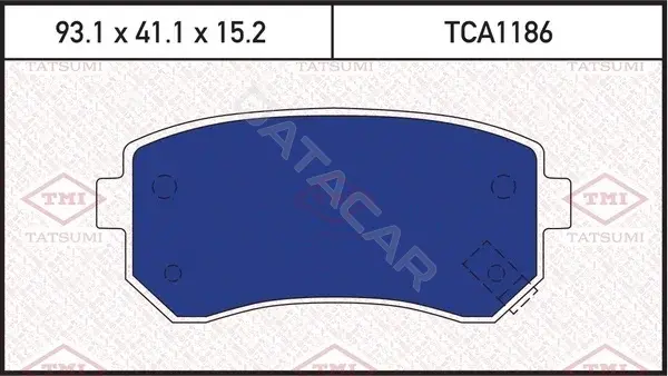 Тормозные колодки TATSUMI TCA1186