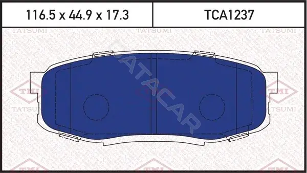 Тормозные колодки TATSUMI TCA1237