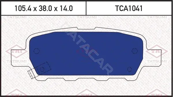 Тормозные колодки TATSUMI TCA1041