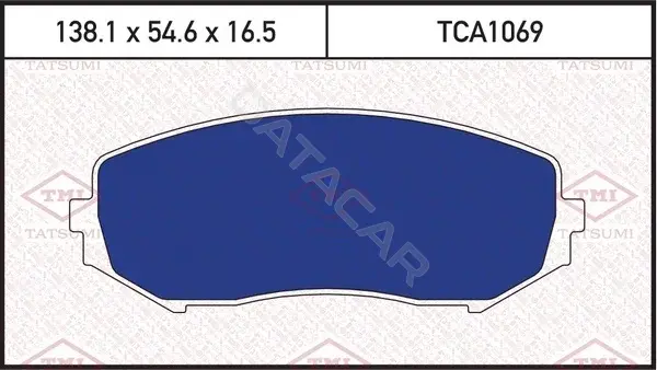 Тормозные колодки TATSUMI TCA1069