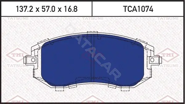 Тормозные колодки TATSUMI TCA1074