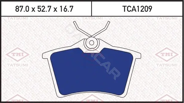 Тормозные колодки TATSUMI TCA1209