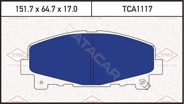 Тормозные колодки TATSUMI TCA1117