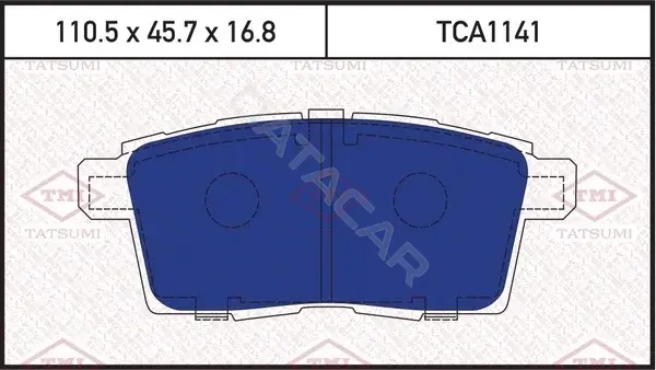 Тормозные колодки TATSUMI TCA1141
