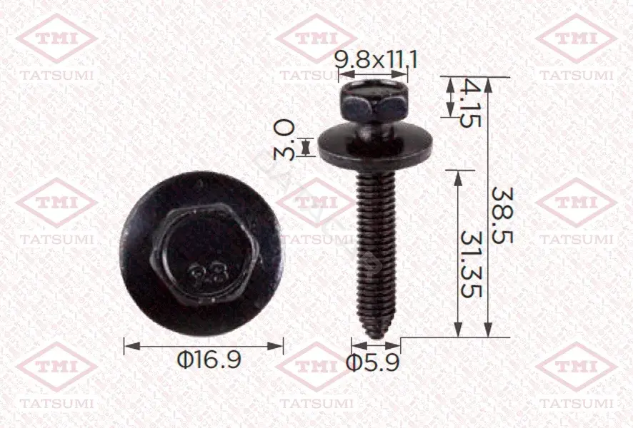 Клипсы, фиксаторы, зажимы TATSUMI TJB1521