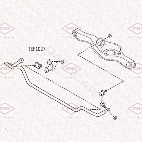 Втулки стабилизатора TATSUMI TEF1027