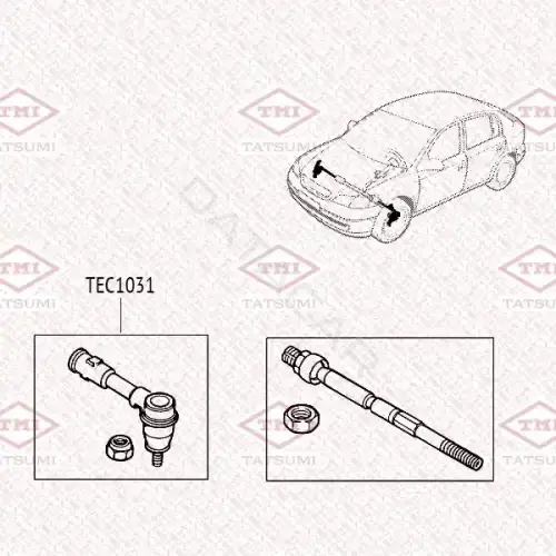Рулевые наконечники TATSUMI TEC1031